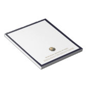 ロゴパーソナライズされたビジネスのメモ帳 ノートパッド (アングル)