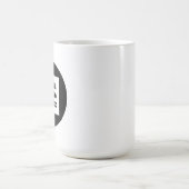 ロゴパーソナライズされたビジネス会社スクリプトビール コーヒーマグカップ (中央)