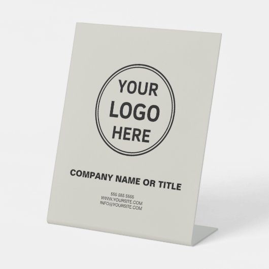 ロゴパーソナライズされたプロモーション事業 台座サイン (正面)