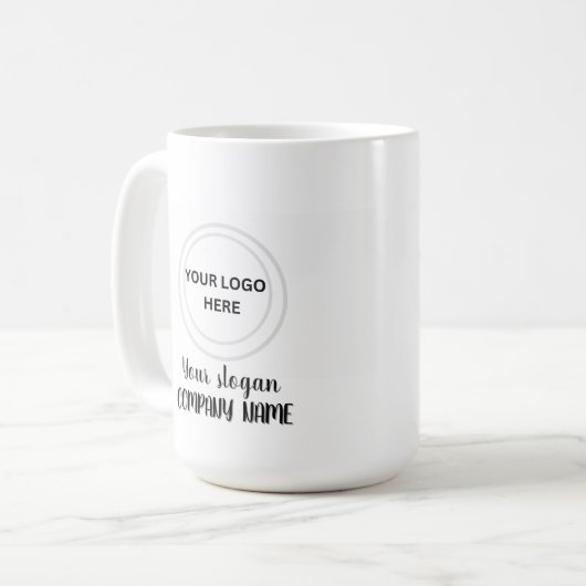 ロゴパーソナライズされたミニマルプロモーション事業 コーヒーマグカップ (正面左)
