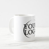 ロゴパーソナライズされたモダントレンディー写真コラージュ コーヒーマグカップ (正面左)