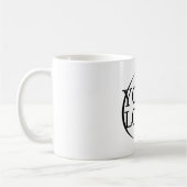 ロゴパーソナライズされたモダントレンディー写真コラージュ コーヒーマグカップ (左)