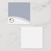 ロゴパーソナライズされたライトブルー ノートカード (正面/裏面)