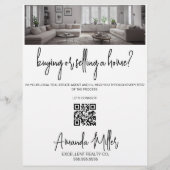 ロゴパーソナライズされた不動産仲介業者ブローカ実在ーEstate Agent チラシ (裏面)