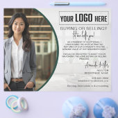 ロゴパーソナライズされた不動産仲介業者ブローカ実在ーEstate Agent チラシ (シングル)