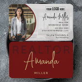 ロゴパーソナライズされた不動産仲介業者ブローカ実在ーEstate Agent 名刺