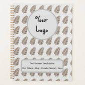 ロゴパーソナライズされた付きのビジネスプランナー プランナー手帳 (正面)