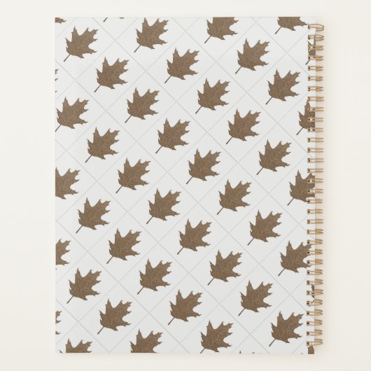 ロゴパーソナライズされた付きのビジネスプランナー プランナー手帳 (裏面)