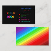 ロゴパーソナライズされた付きの名刺の色を設定する 名刺 (正面/裏面)