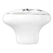 ロゴパーソナライズされた付きセラミックノブ セラミックノブ (側面)