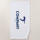 ロゴパーソナライズされた付きビーチタオル ビーチタオル