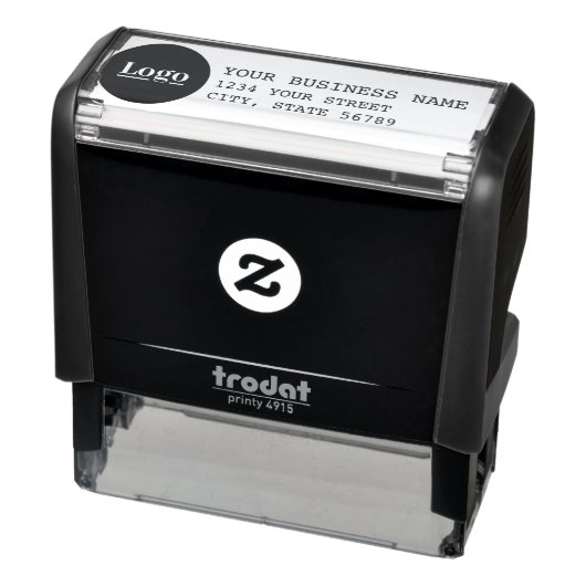 ロゴパーソナライズされた付き差出人住所 セルフインキングスタンプ (商品)