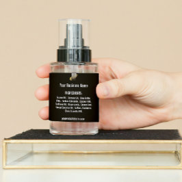 ロゴパーソナライズされた付き黒の原料リスト スクエアシール