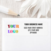 ロゴパーソナライズされた名の差出人住所ラベル ラベル (インサイチュ)