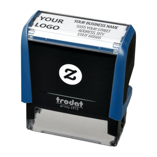 ロゴパーソナライズされた名差出人住所スタンプ セルフインキングスタンプ (商品)