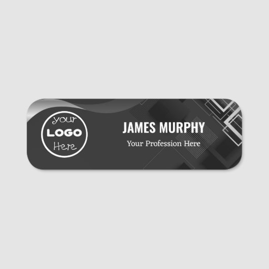 ロゴパーソナライズされた従業員の磁気ピンまたは安全ピン 名札 (正面)