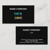 ロゴパーソナライズされた文字宇宙名の会社edi 名刺 (正面/裏面)