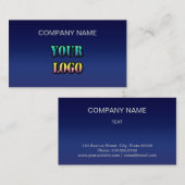 ロゴパーソナライズされた文字宇宙名の会社edi 名刺 (正面/裏面)