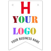 ロゴパーソナライズされた誕生会 バンティングフラッグ (第2の旗)