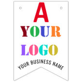 ロゴパーソナライズされた誕生会 バンティングフラッグ (第3の旗)