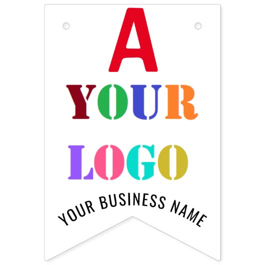 ロゴパーソナライズされた誕生会 バンティングフラッグ (第3の旗)