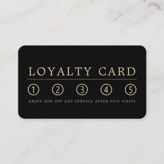 ロゴパーソナライズされた- ロイヤリティカード (正面)