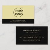 ロゴパーソナライズされた- 名刺 (正面/裏面)