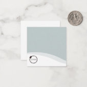 ロゴパーソナライズされた（緑） ノートカード (正面/裏面インサイチュ)