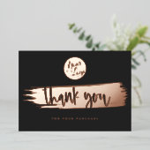 ロゴパーソナライズされたQRコードありがとう割引カード 箔シーズンカード (立ち正面)