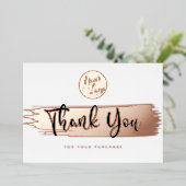 ロゴパーソナライズされたQRコードありがとう割引カード 箔シーズンカード (立ち正面)