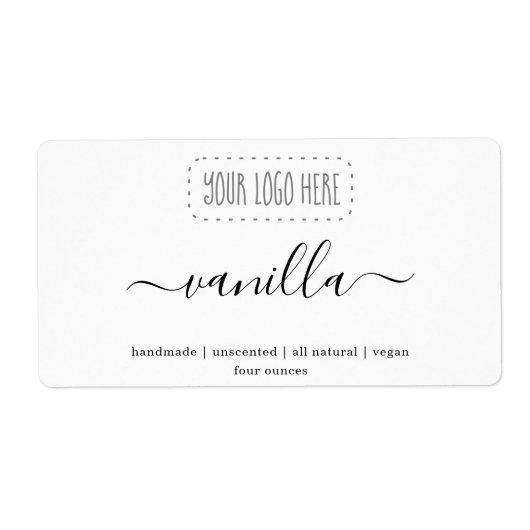 ロゴパーソナライズされたSOAPラベルシール ラベル (正面)