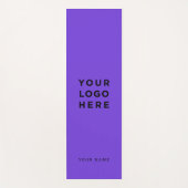 ロゴパープルネーム会社プロモーションインスタグラム ヨガマット (正面)