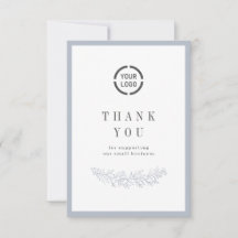 ロゴビエレガントジネス付きの埃っぽい青植物