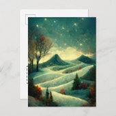 ロゴビジネスお洒落クリスマスバレーポストカード ポストカード (正面/裏面)