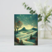 ロゴビジネスお洒落クリスマスバレーポストカード ポストカード (スタンド正面)