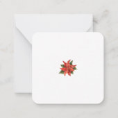 ロゴビジネスのクリスマス休暇の企業の追加 ノートカード (裏面)