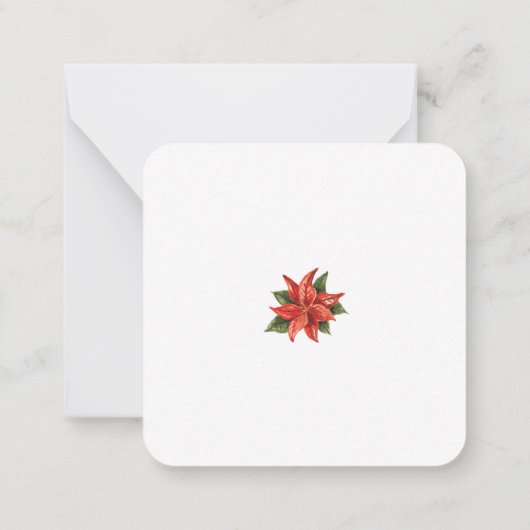 ロゴビジネスのクリスマス休暇の企業の追加 ノートカード (裏面)