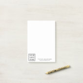 ロゴビジネスのプロモーションの追加シンプル方法 ポストイット (デスク上)