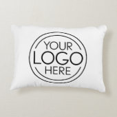 ロゴビジネスのミニマル企業のリストのモダン追加 アクセントクッション (裏面)