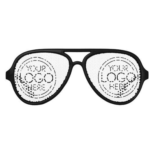 ロゴビジネスのミニマル企業のリストのモダン追加 アビエーターサングラス (正面)