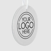 ロゴビジネスのミニマル企業のリストのモダン追加 オーナメント (正面)