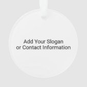 ロゴビジネスのミニマル企業のリストのモダン追加 オーナメント (裏面)