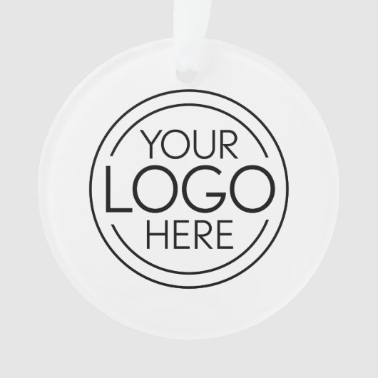ロゴビジネスのミニマル企業のリストのモダン追加 オーナメント (正面)