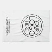 ロゴビジネスのミニマル企業のリストのモダン追加 キッチンタオル (横)