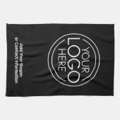 ロゴビジネスのミニマル企業のリストのモダン追加 キッチンタオル (横)