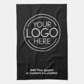 ロゴビジネスのミニマル企業のリストのモダン追加 キッチンタオル (縦)