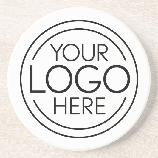 ロゴビジネスのミニマル企業のリストのモダン追加 コースター (正面)