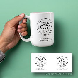 ロゴビジネスのミニマル企業のリストのモダン追加 コーヒーマグカップ