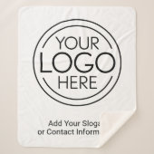 ロゴビジネスのミニマル企業のリストのモダン追加 シェルパブランケット (正面)