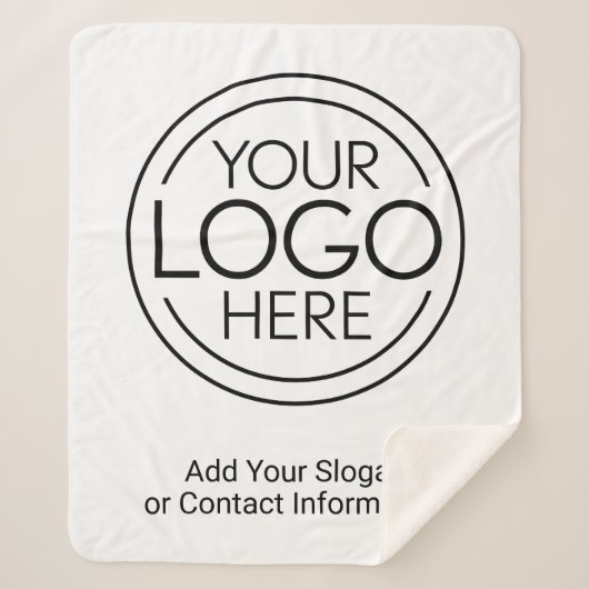 ロゴビジネスのミニマル企業のリストのモダン追加 シェルパブランケット (正面)